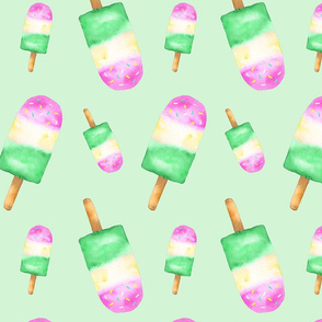 Popsicles in Green