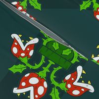 Piranha Plant Damask