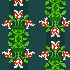 Piranha Plant Damask