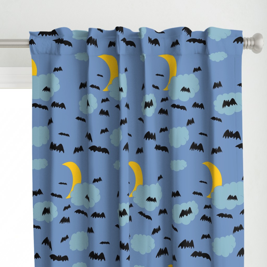 Halloween Bats on Night Sky