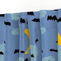 Halloween Bats on Night Sky