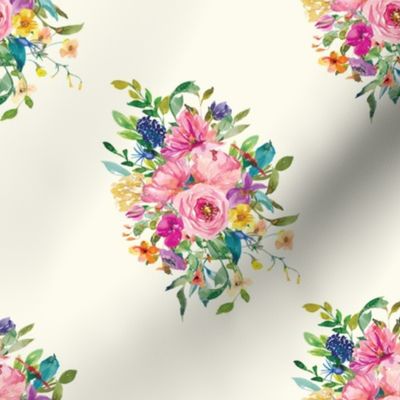 Sunshine Floral Bouquet // Cream