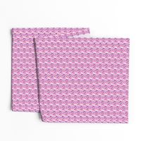 Valentines Day Cute Be Mine Purple Pink Text Pattern - Valentines Day - Valentines Day Fabric
