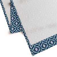 Trevino - Geometric Navy Blue & Mint