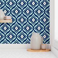 Trevino - Geometric Navy Blue & Mint