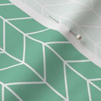 green chevron fabric