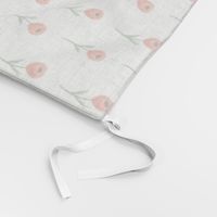 poppy fabric - white
