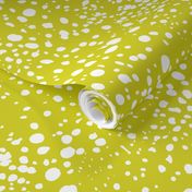 Kelp Dot - Geometric Irregular Dot Adrift Green White Regular