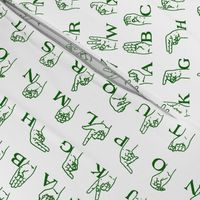 Sign Language Alphabet // Green