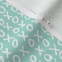 XO - Mint + White Hand Drawn Baby Girl Nursery Kids GingerLous