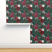 Christmas Floral Green