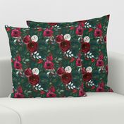 Christmas Floral Green