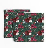 Christmas Floral Green