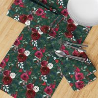 Christmas Floral Green