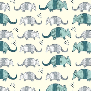 Cute armadillo pattern