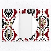 Garnet and black team color_Damask