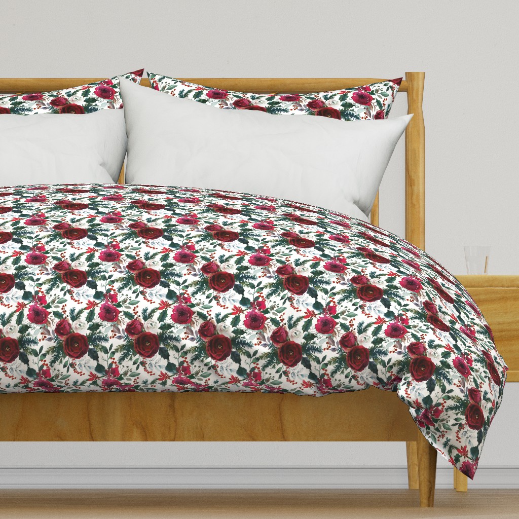 Christmas Floral White