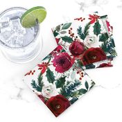 Christmas Floral White