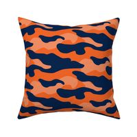 Navy and orange team color  Camouflage