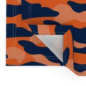 Navy and orange team color  Camouflage