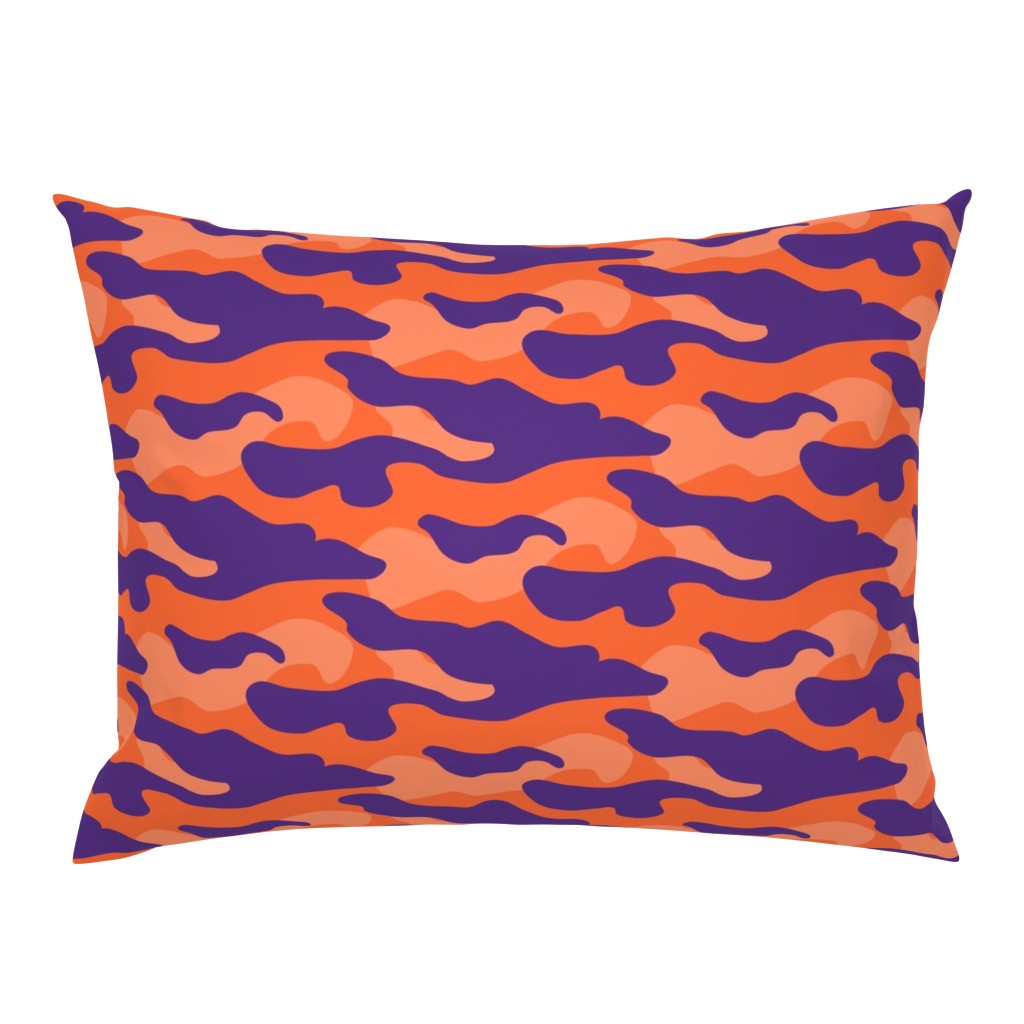 Orange and purple team color_Camouflage