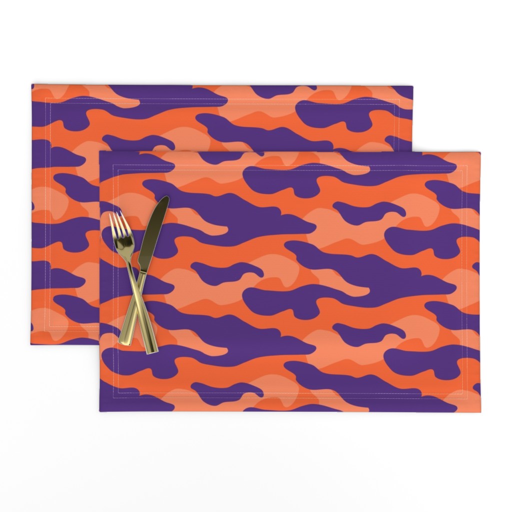 Orange and purple team color_Camouflage