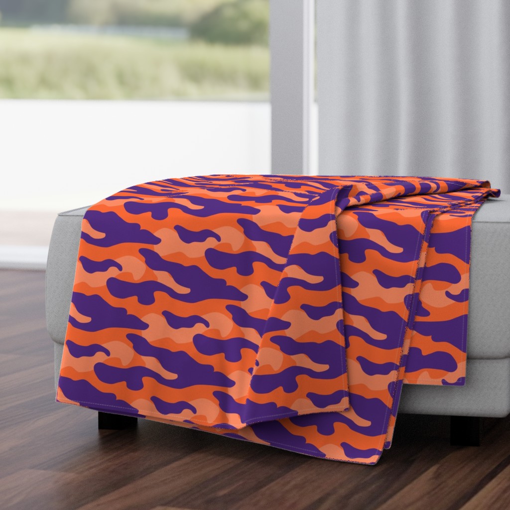 Orange and purple team color_Camouflage