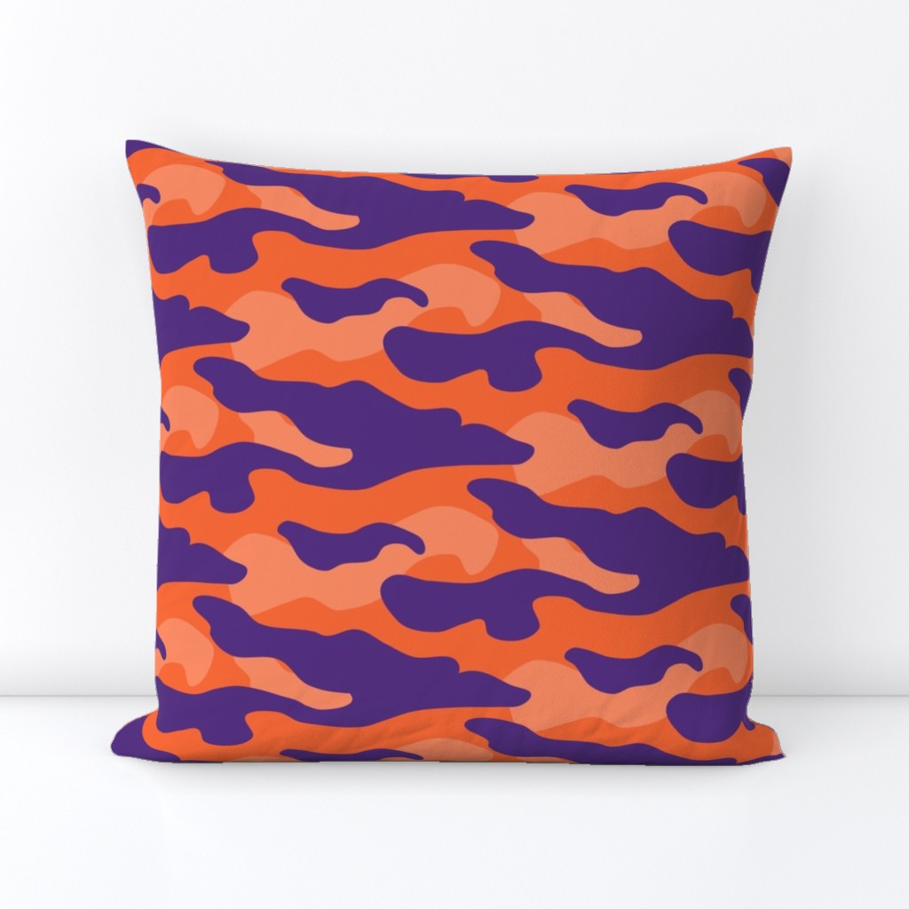 Orange and purple team color_Camouflage