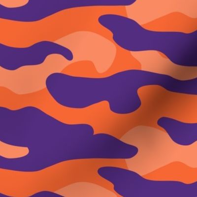 Orange and purple team color_Camouflage