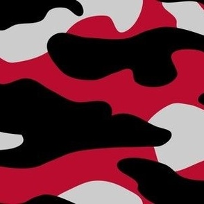 Red and black team color Camouflage