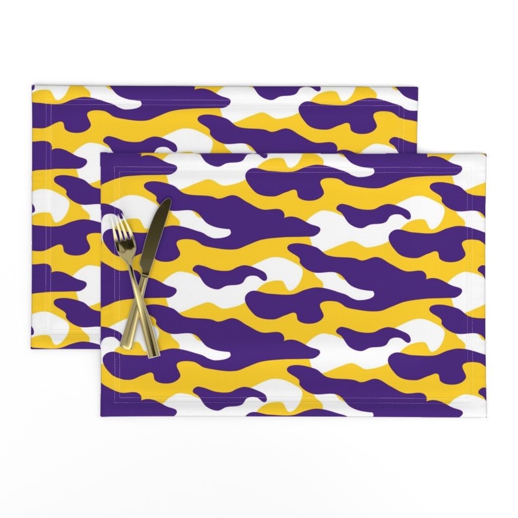 Purple and yellow team color Camouflage