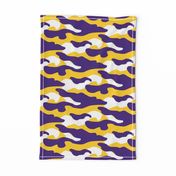 Purple and yellow team color Camouflage