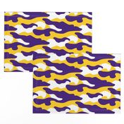 Purple and yellow team color Camouflage