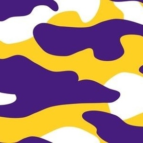 Purple and yellow team color Camouflage