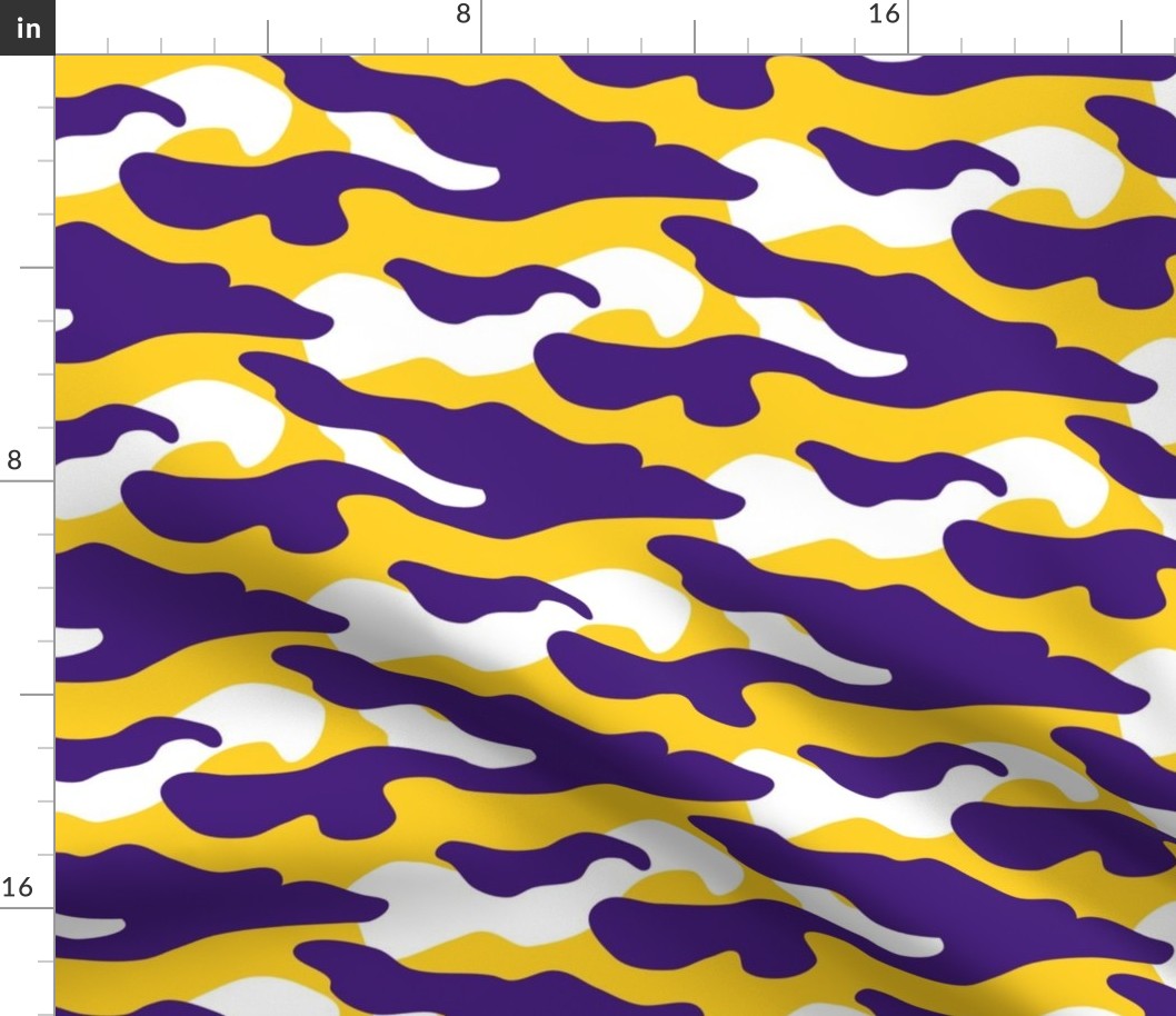 Purple and yellow team color Camouflage
