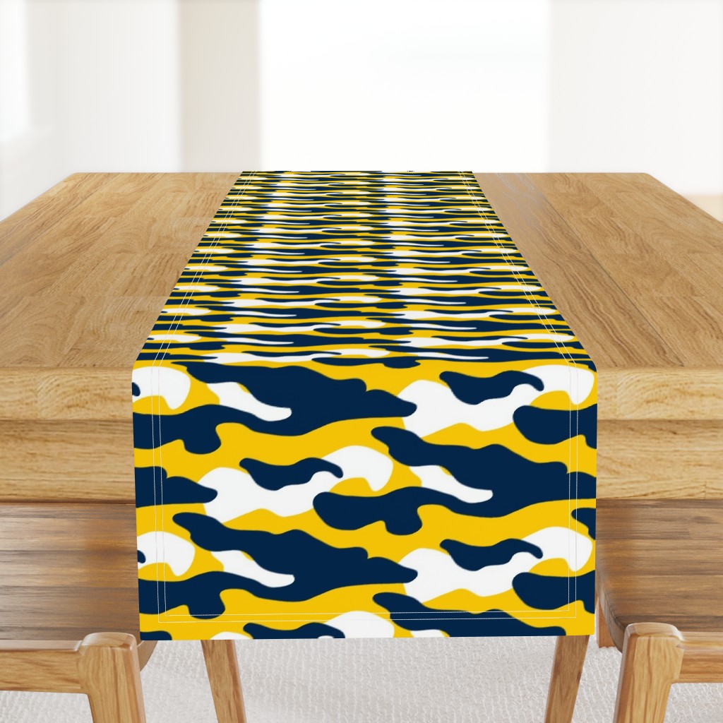 Yellow and blue team color Camouflage