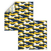 Yellow and blue team color Camouflage