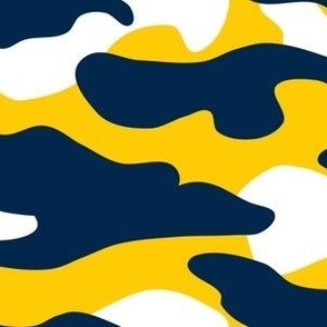 Yellow and blue team color Camouflage