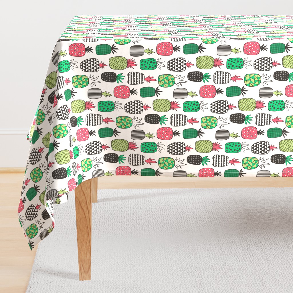 Pineapple Geometric Christmas Colours