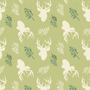 Deer_And_Tree_Repeat_Green