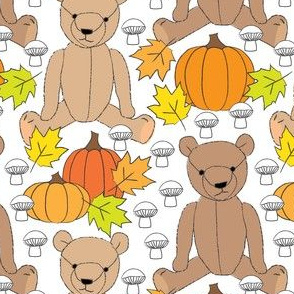 fall teddy bears