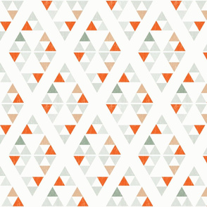 Triangles  - Alternate Orange Colorway
