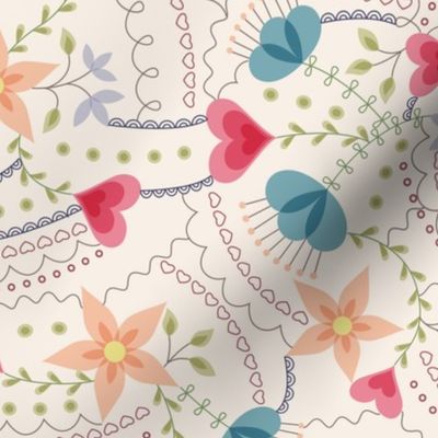 flower-heart-pattern-vintage