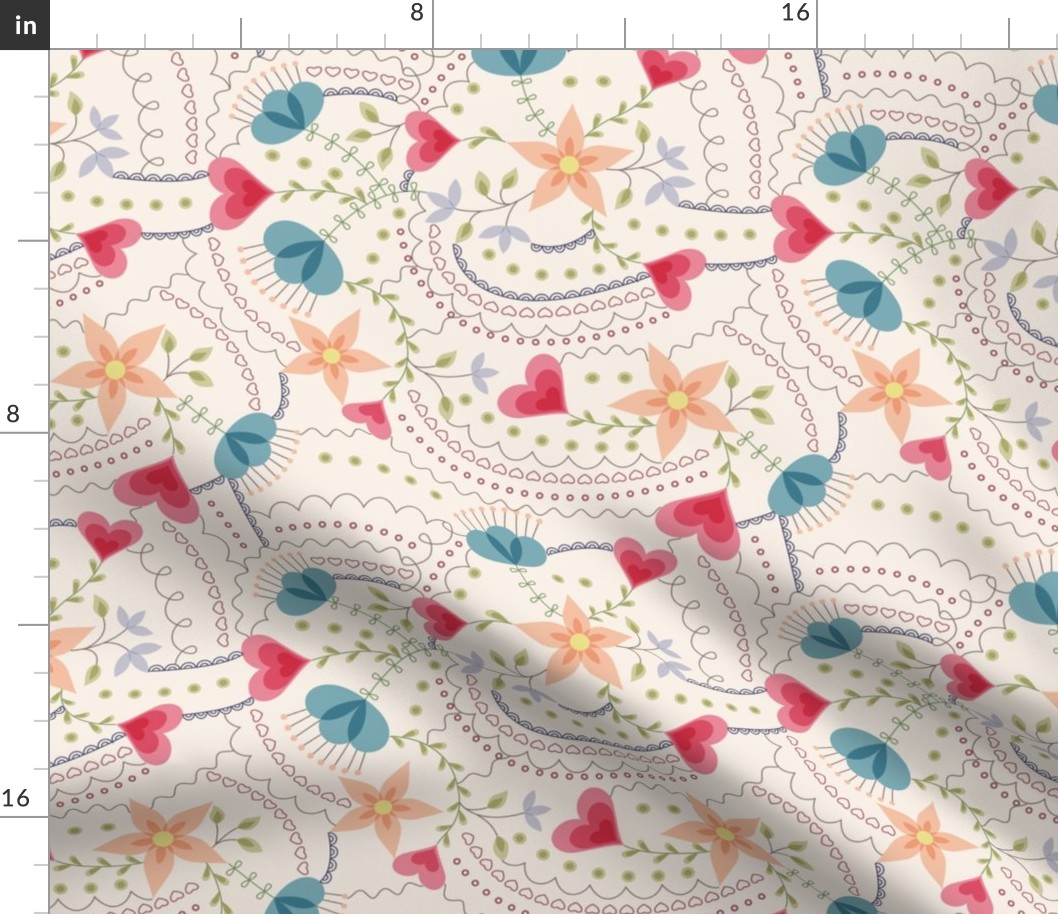 flower-heart-pattern-vintage