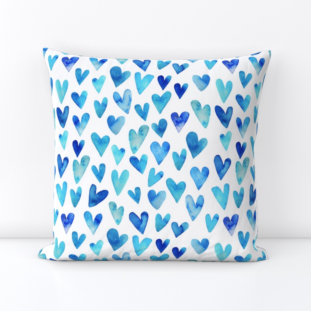 Blue Ombre Hearts