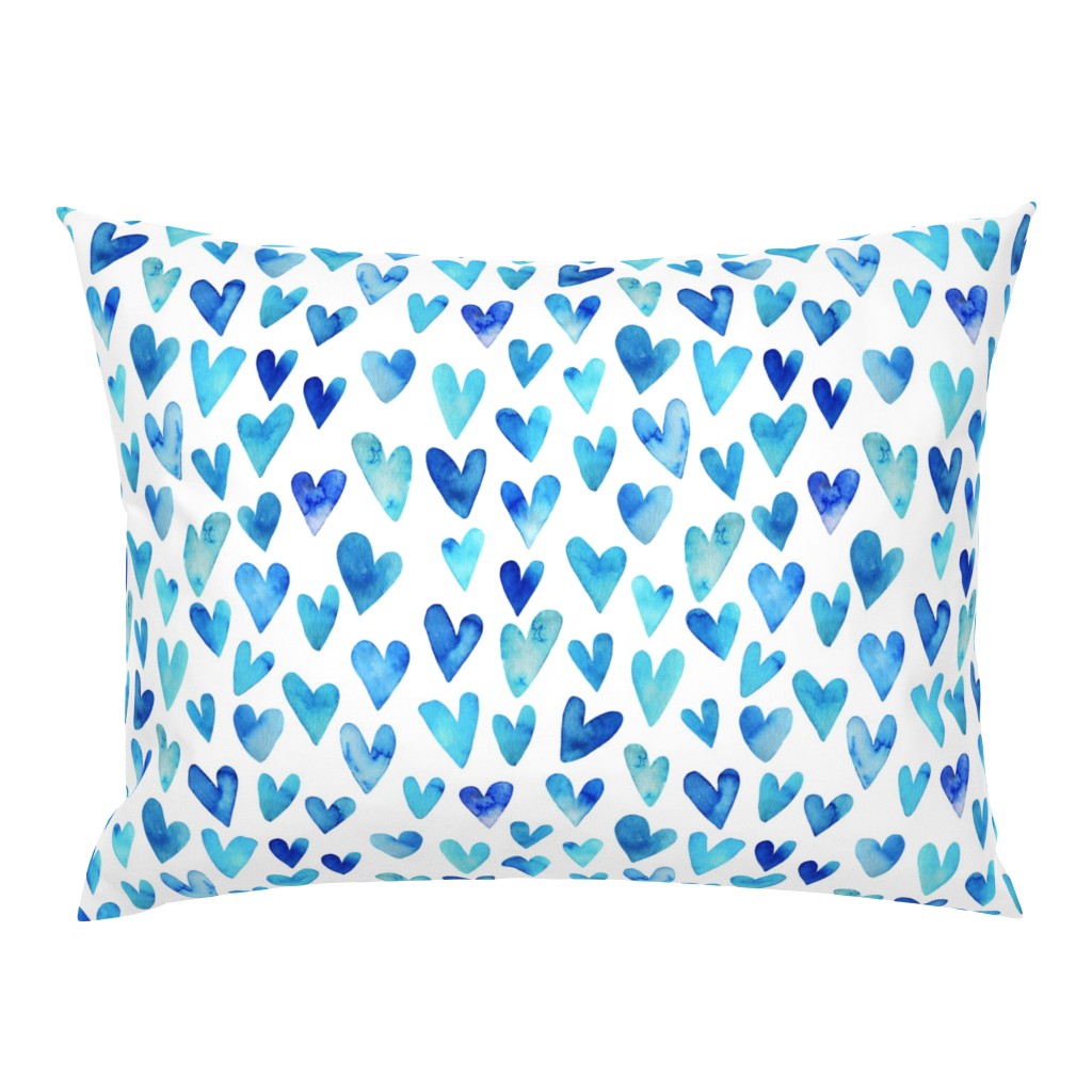 Blue Ombre Hearts