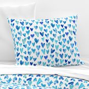 Blue Ombre Hearts