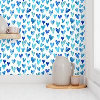 Blue Ombre Hearts