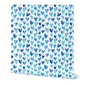 Blue Ombre Hearts