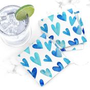 Blue Ombre Hearts